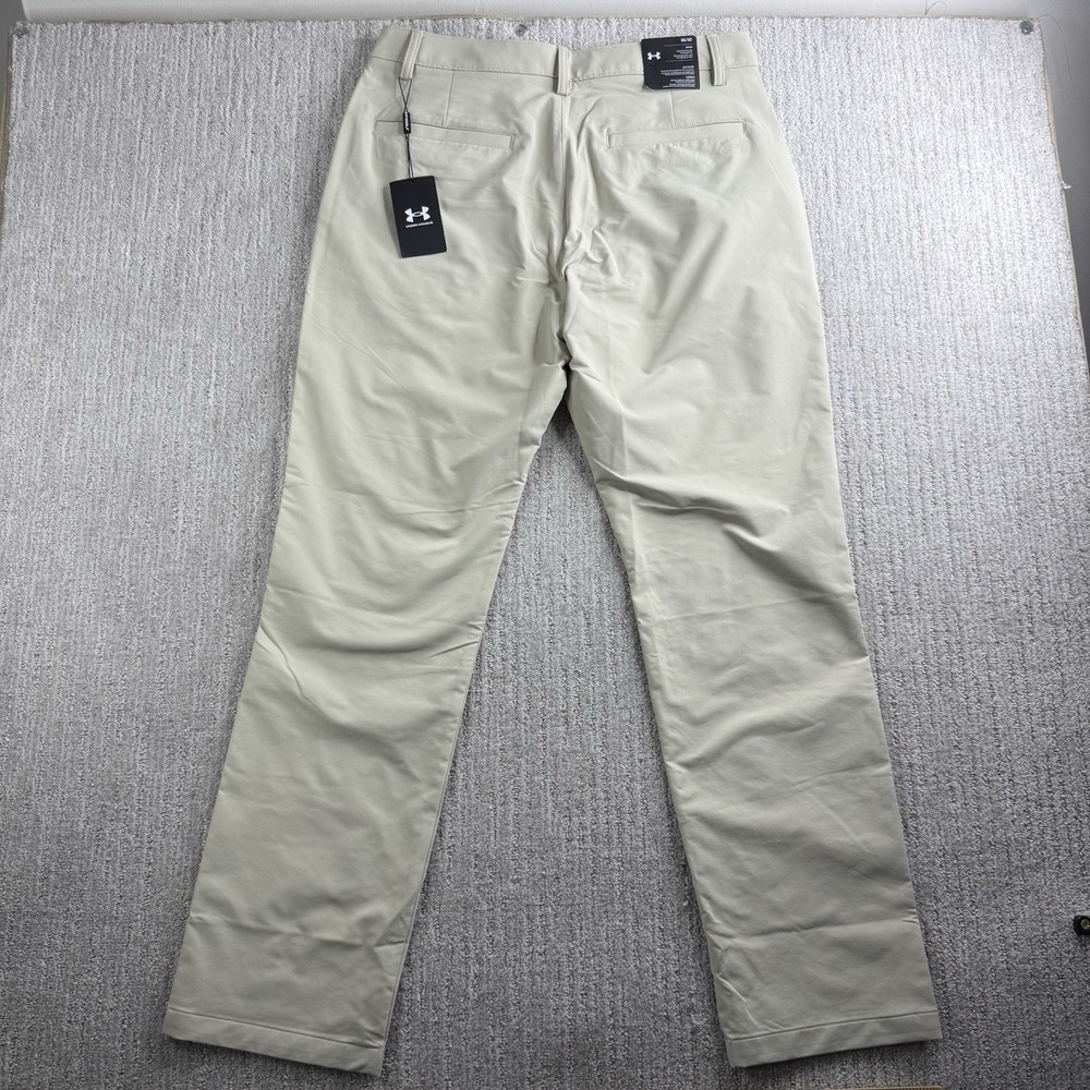 NEW Under Armour Chino Golf Pants Men's Size 35x32 Khaki Taper Fit
